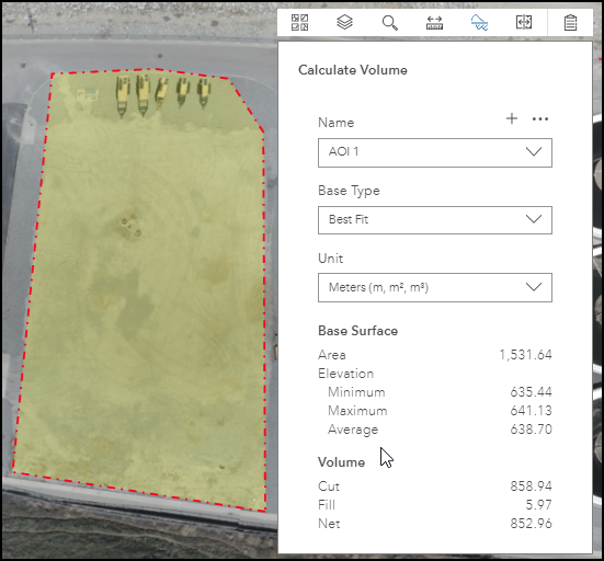 Calculate Volume map tool Calculate Volume map tool